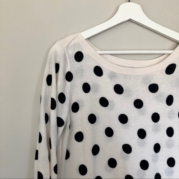 Old Navy Sweaters - Old Navy Polka Dot 3/4 Sleeve Sweater - Size XL